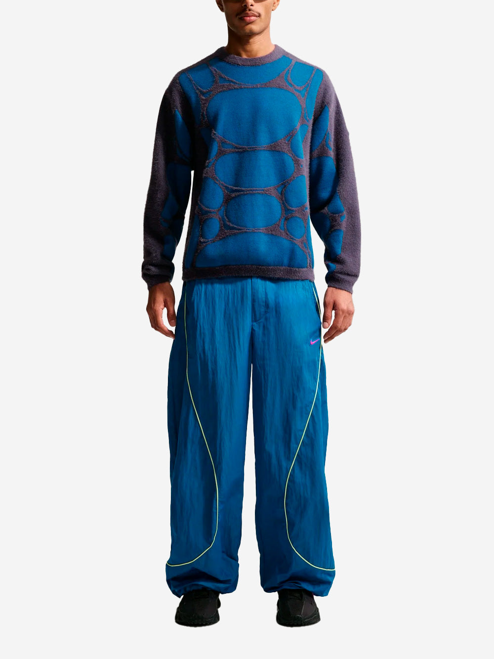 Jelly Cage Project Frog Purple And Blue Sweatshirt Nike – Гарантія оригінальності – вид ззаду - NIKE