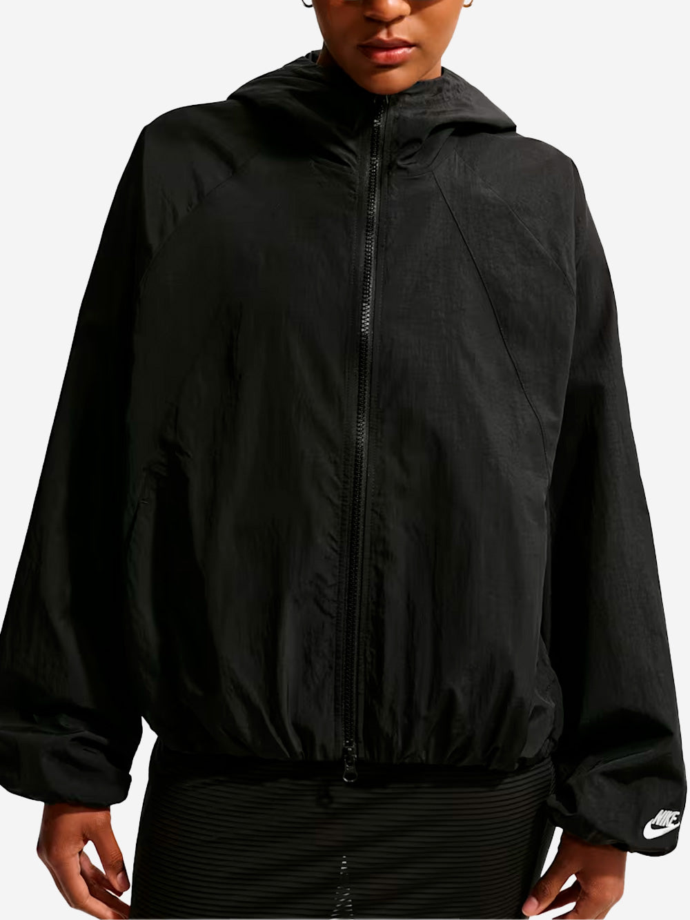 Water-Repellent Taffeta Oversize Hooded Jacket Nike оригінал – Купити в Україні – детальний вид - NIKE