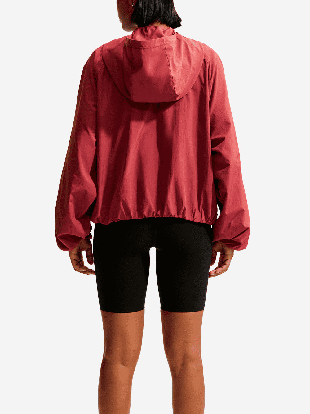 Red Oversize Jacket With Hood Made Of Water-Repellent Taffeta Nike оригінал – Купити в Україні – збільшений вид - NIKE