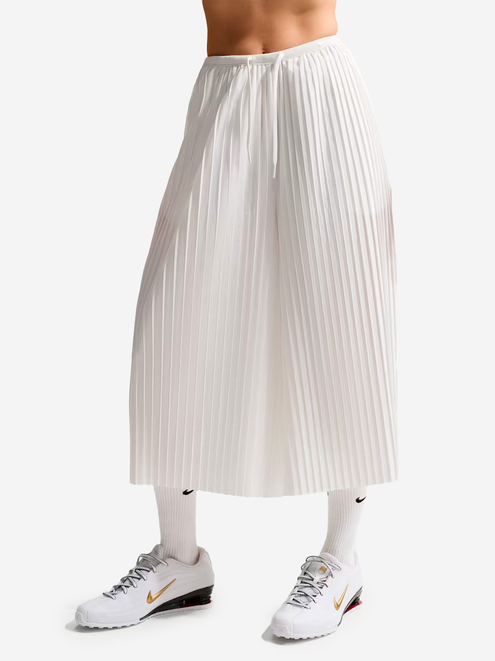 White Taffeta Oversized Culotte Pants Nike оригінал – Купити в Україні – детальний вид