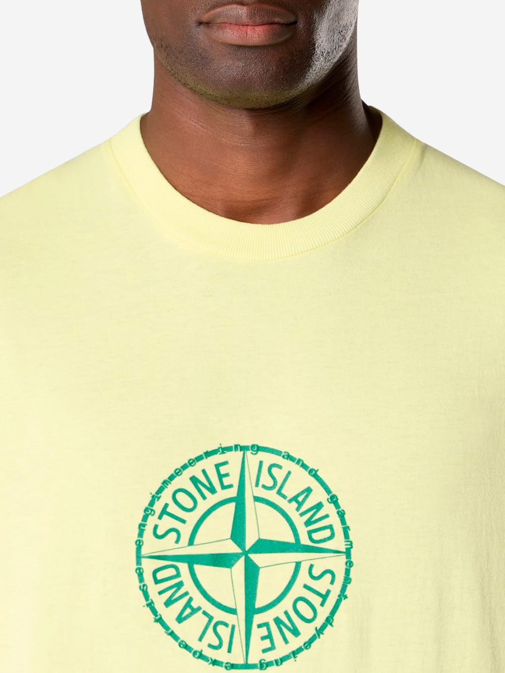 T-Shirt Giallo Stone island – Гарантія оригінальності – детальний вид