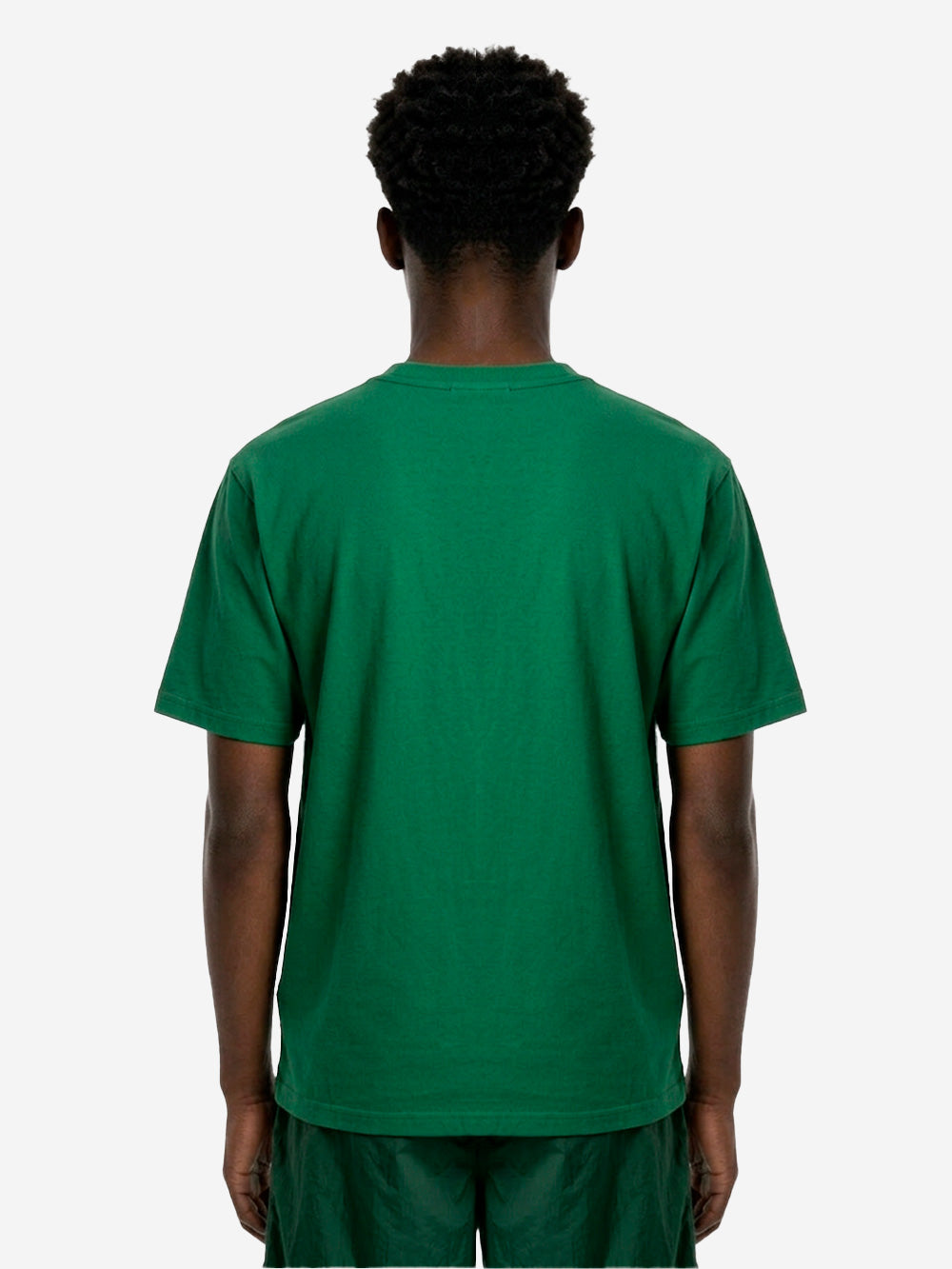 Green Combed Cotton Oversized T-Shirt With Marina Print Stone island оригінал – Купити в Україні – збільшений вид