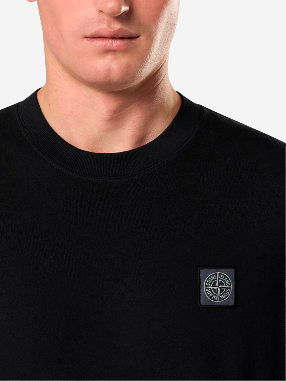 Black Short Sleeve T-Shirt With Compass Patch Stone island оригінал – Купити в Україні – детальний вид