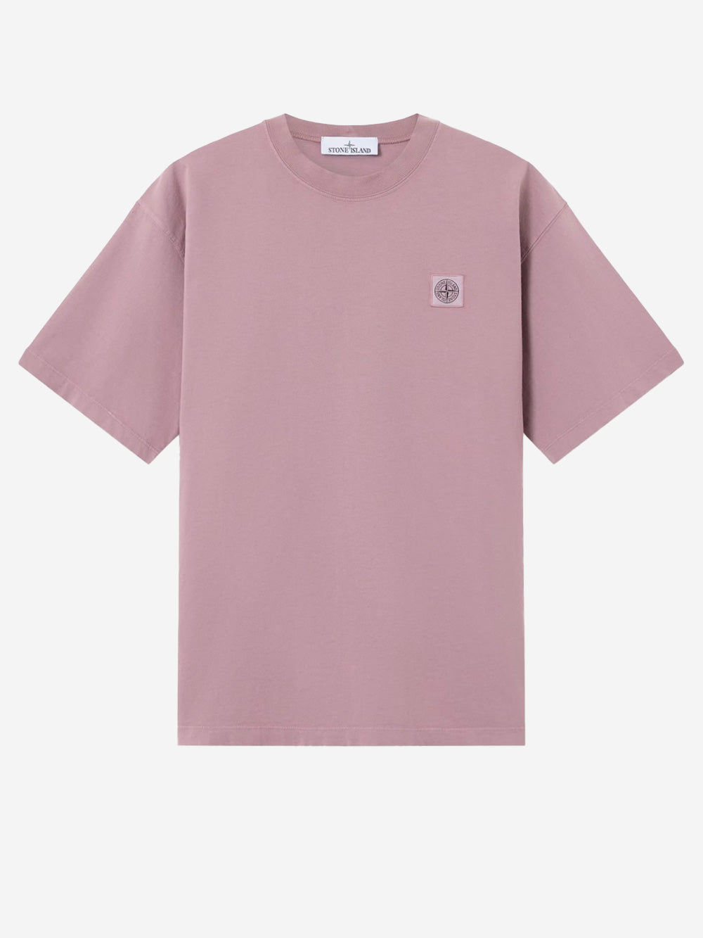 Оригінальна Lilac Short Sleeve T-Shirt With Compass Patch Stone island – боковий вид
