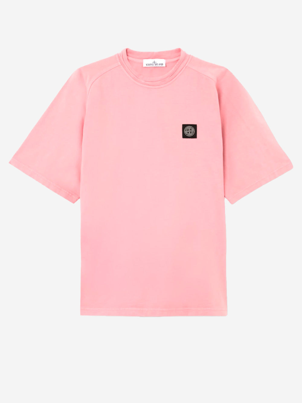 Pink Heavyweight Organic Cotton Jersey Short Sleeve Sweatshirt Stone island – Гарантія оригінальності – боковий вид