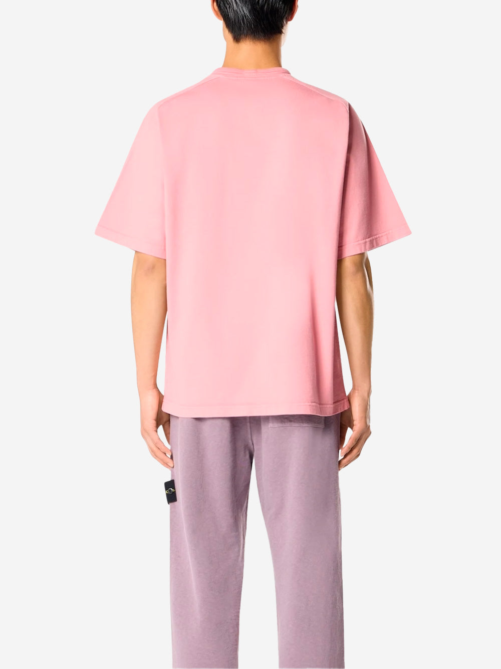 Pink Heavyweight Organic Cotton Jersey Short Sleeve Sweatshirt Stone island – Гарантія оригінальності – збільшений вид