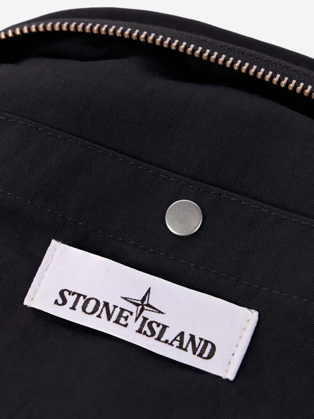 Black Crossbody Bag With Adjustable Shoulder Strap And Patch Pocket Stone island – Гарантія оригінальності – збільшений вид