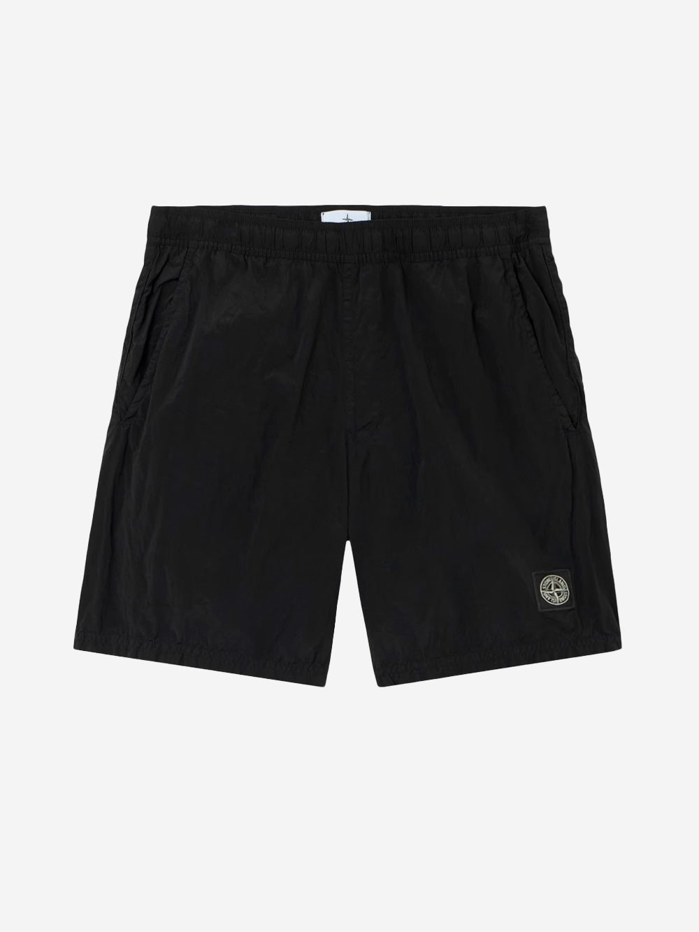 Black Medium Length Swim Shorts With Pockets Stone island оригінал – Купити в Україні – боковий вид