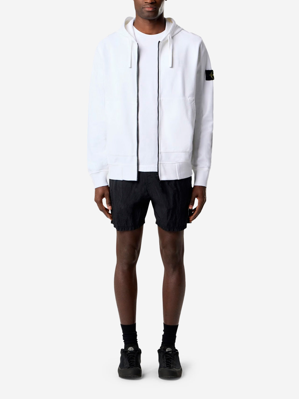 Black Medium Length Swim Shorts With Pockets Stone island оригінал – Купити в Україні – вид ззаду