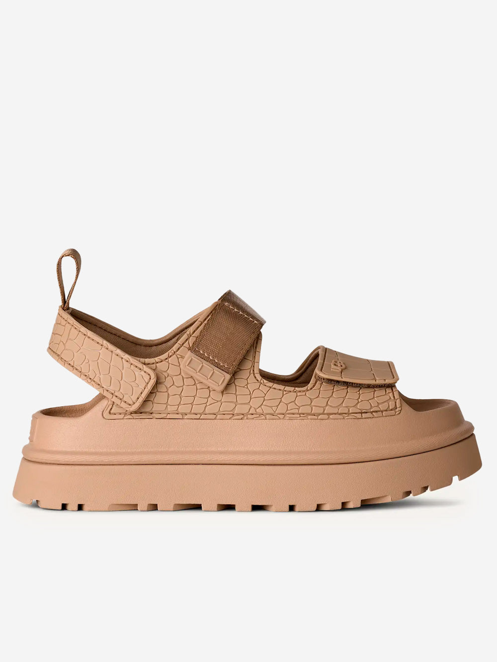 W Goldenglow Embossed Sandals Mustard Seed Ugg оригінал – Купити в Україні – боковий вид