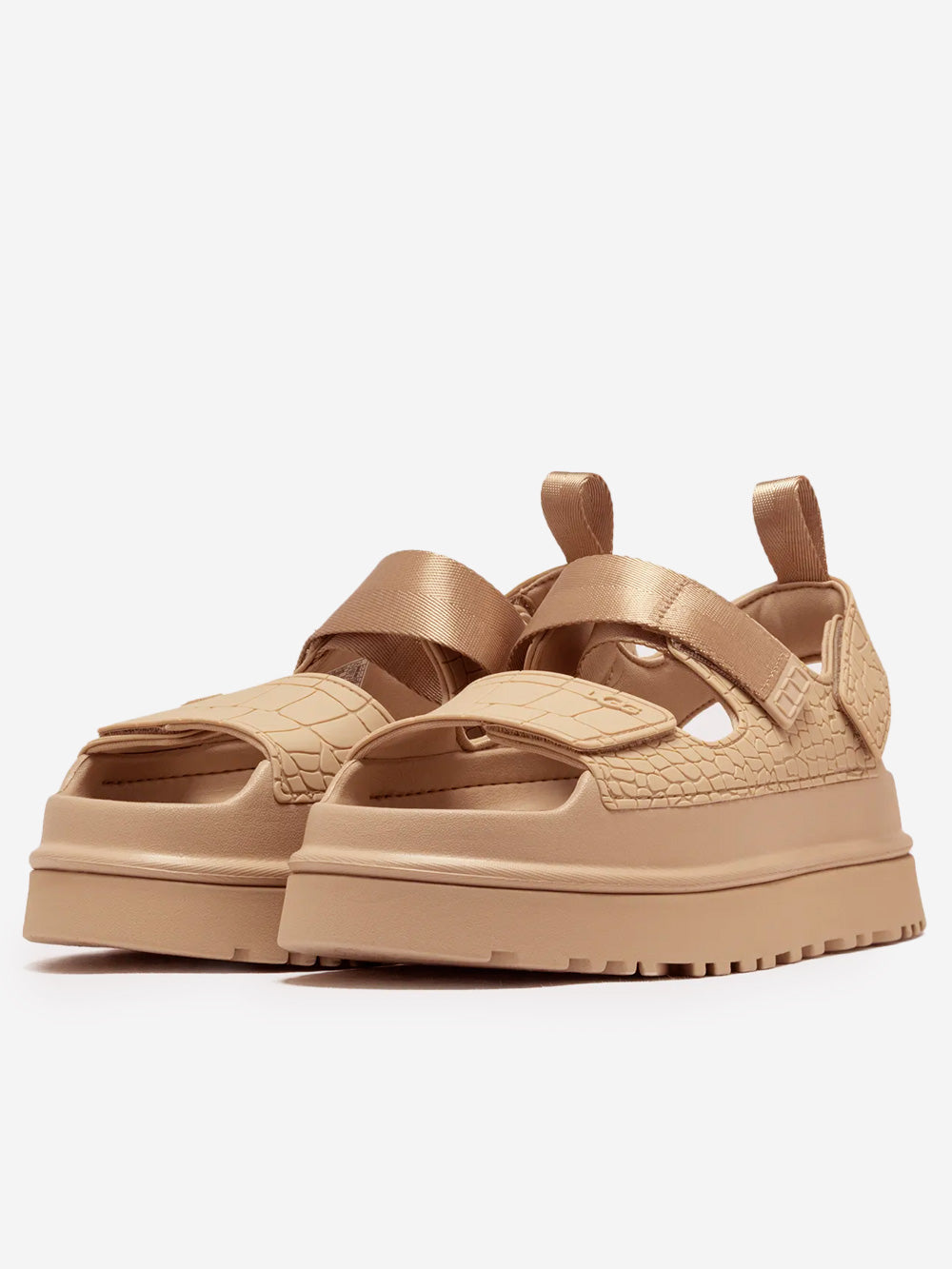 W Goldenglow Embossed Sandals Mustard Seed Ugg оригінал – Купити в Україні – вид ззаду