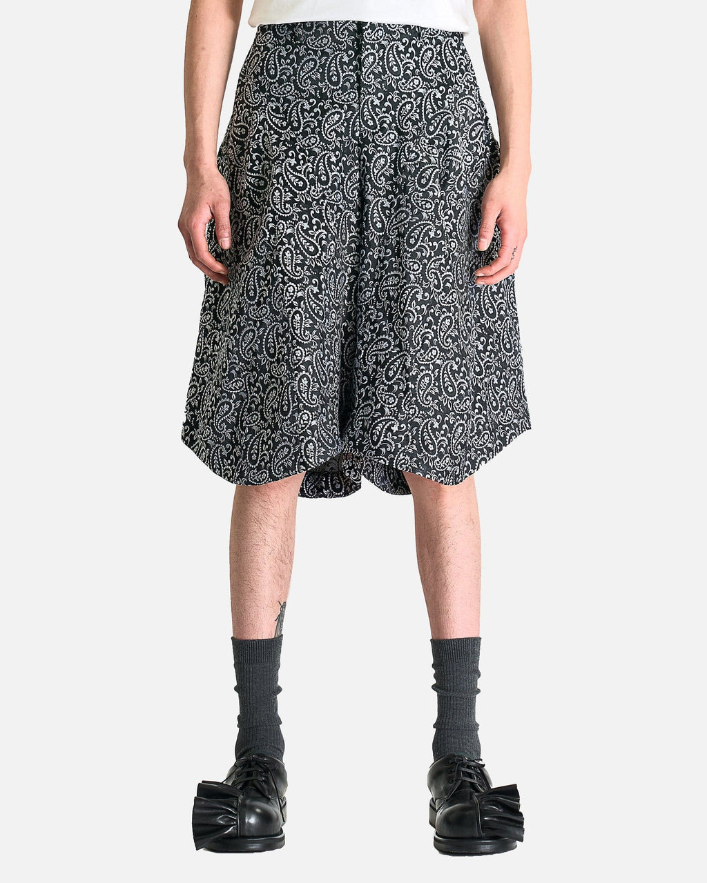 Paisley Shorts In Black Comme des garcons оригінал – Купити в Україні – боковий вид