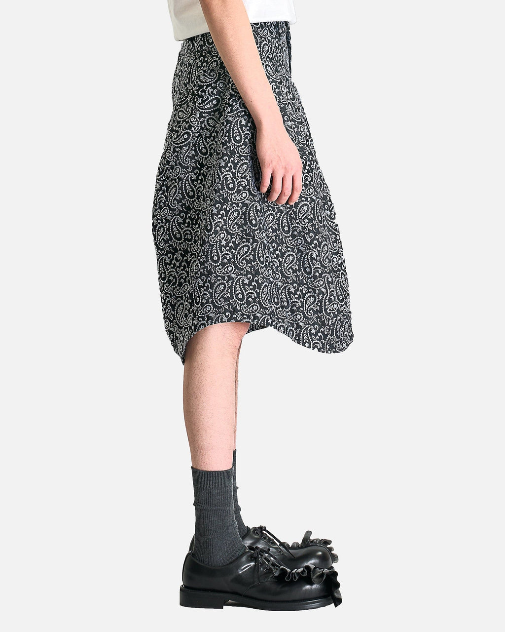 Paisley Shorts In Black Comme des garcons оригінал – Купити в Україні – вид ззаду