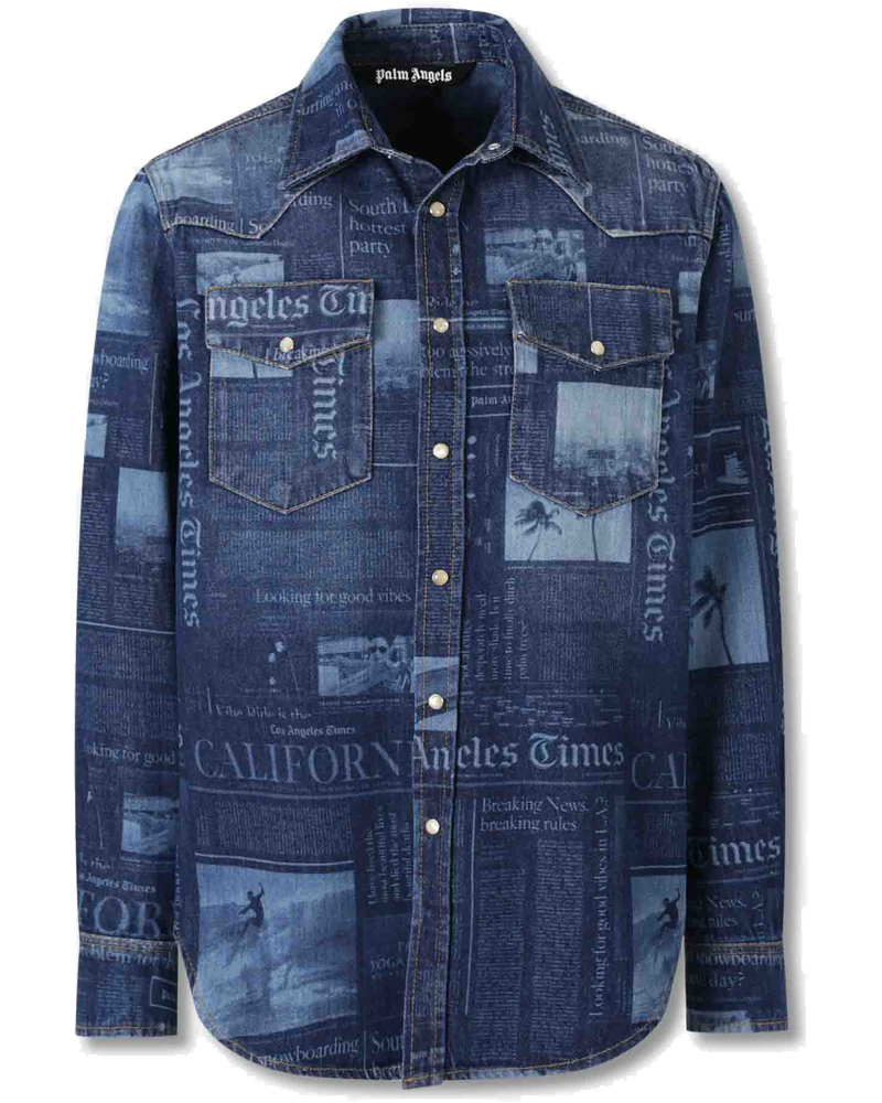 Chaqueta Denim Estampada Palm angels – Гарантія оригінальності