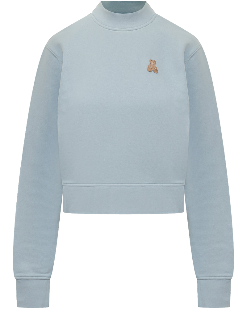 Оригінальна Light Blue Sweatshirt With Embroidered Teddy Palm angels