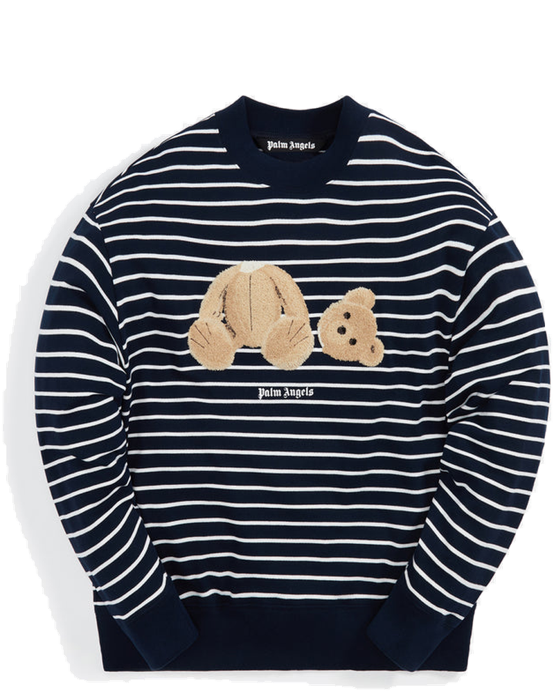 Оригінальна Pa Bear Stripes Crew Navy Palm angels