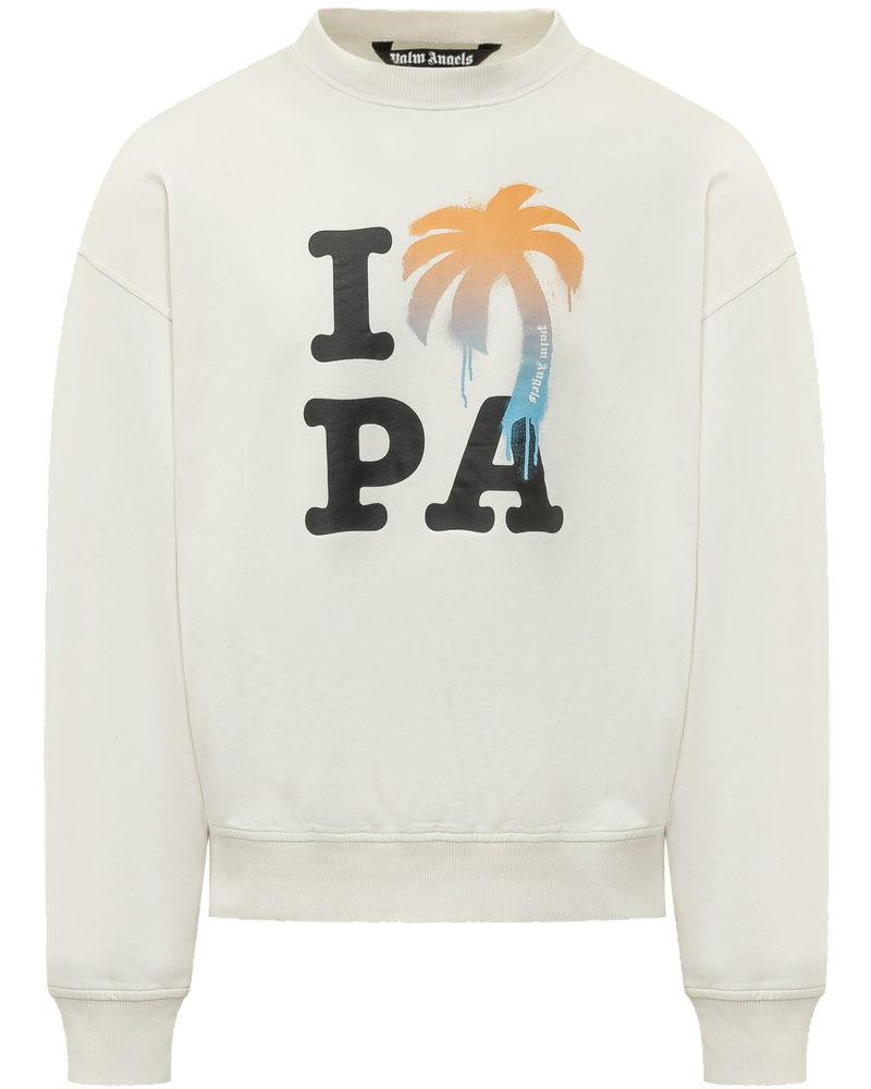 Оригінальна Crewneck Sweatshirt With Graphic Print Palm angels
