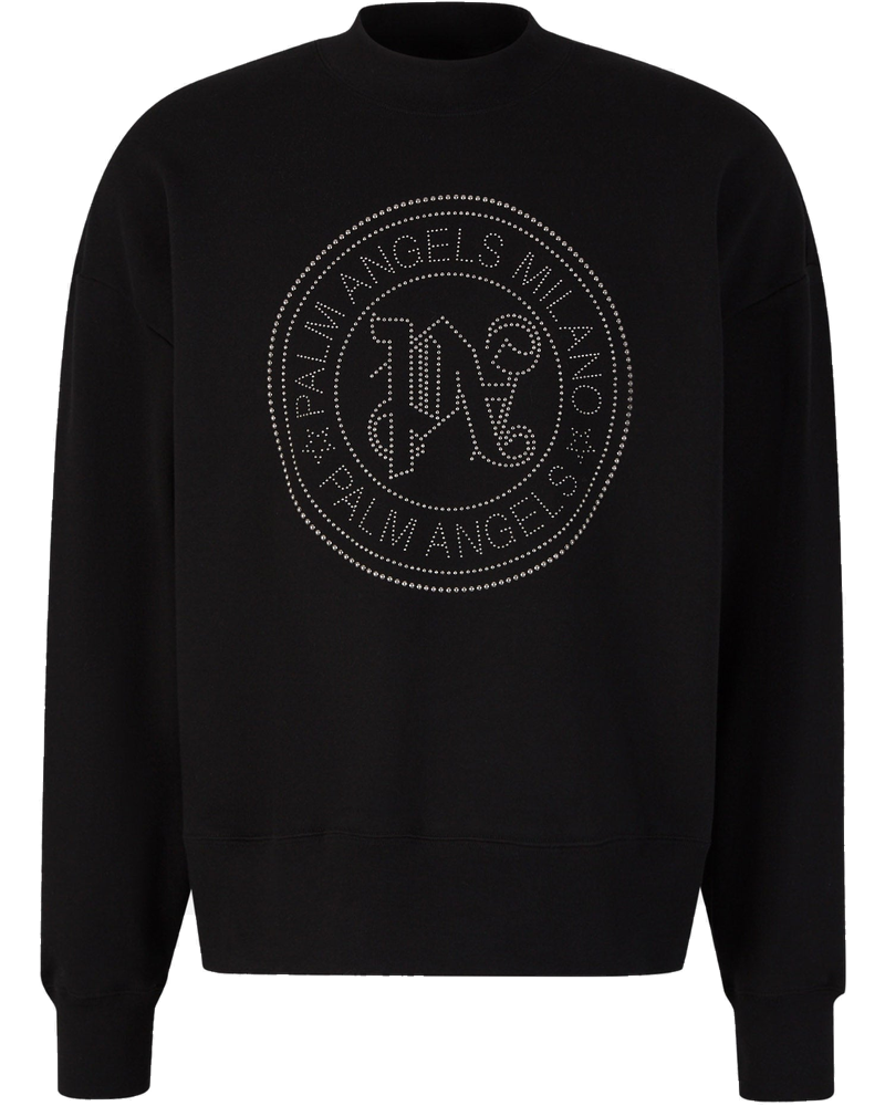 Cotton Crewneck Sweatshirt Palm angels – Гарантія оригінальності