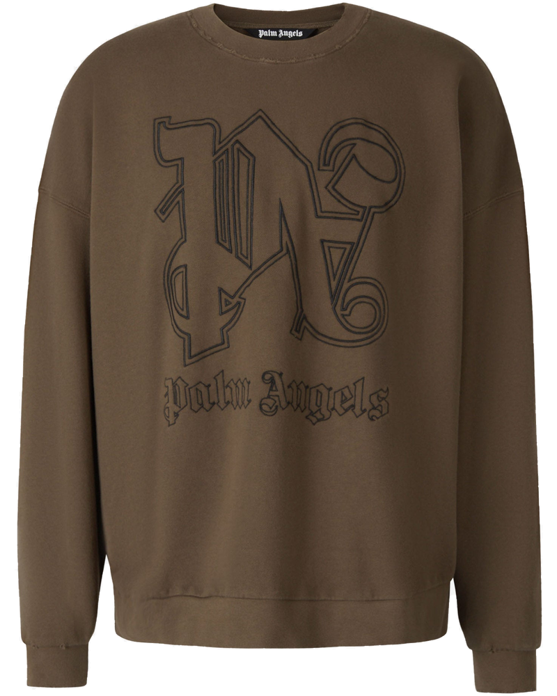 Embroidered Logo Sweatshirt Palm angels оригінал – Купити в Україні