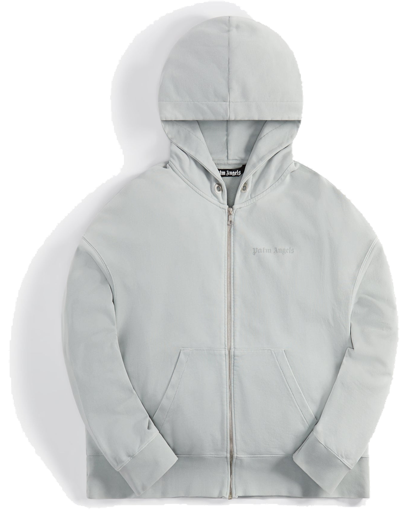 Gd Reverse Logo Zipped Hoodie Light Grey Palm angels – Гарантія оригінальності