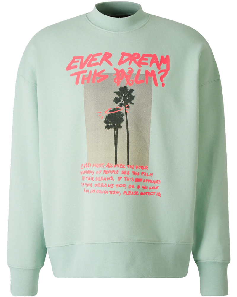Printed Cotton Sweatshirt Palm angels – Гарантія оригінальності