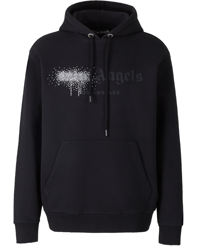 Rhinestone Sprayed Hoodie Palm angels оригінал – Купити в Україні