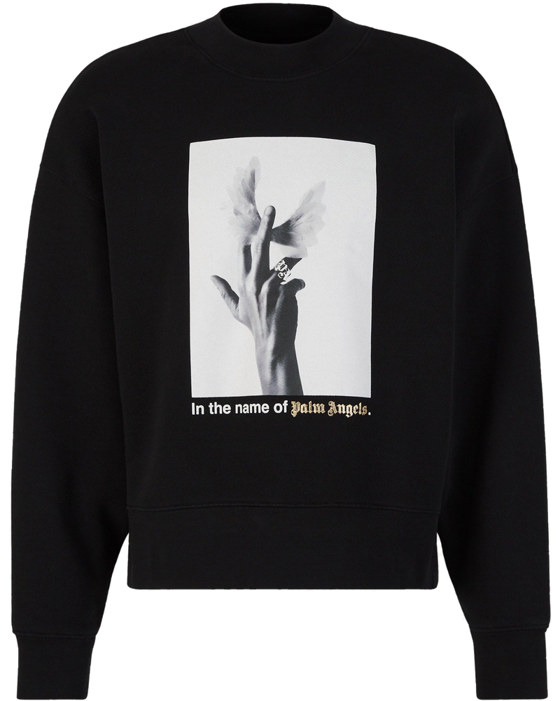 Crewneck Wings Sweatshirt Palm angels оригінал – Купити в Україні