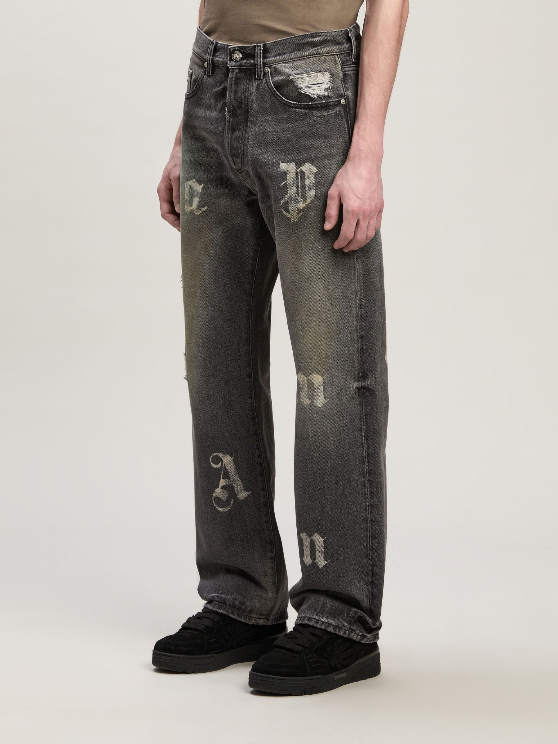 Оригінальна Jeans Logo Denim Palm angels – детальний вид