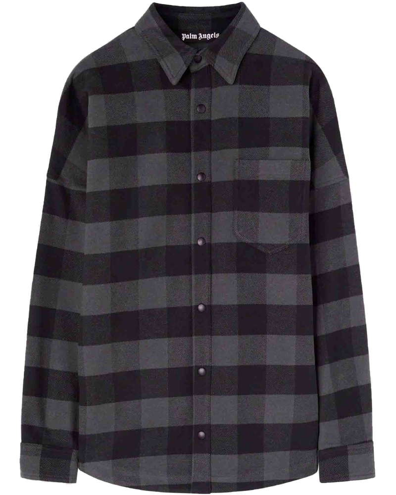 Оригінальна Checked Logo Overshirt Palm angels