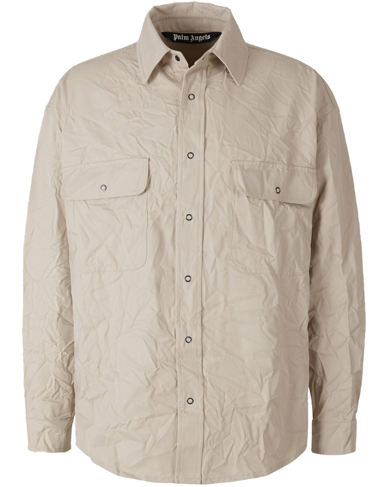 Оригінальна Crinkled Logo Overshirt Palm angels