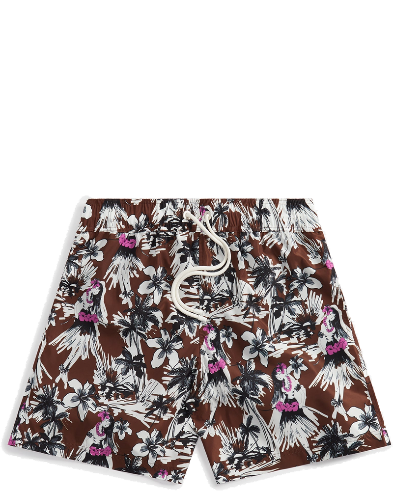 Оригінальна Hula Swimshorts Beige Butter Palm angels