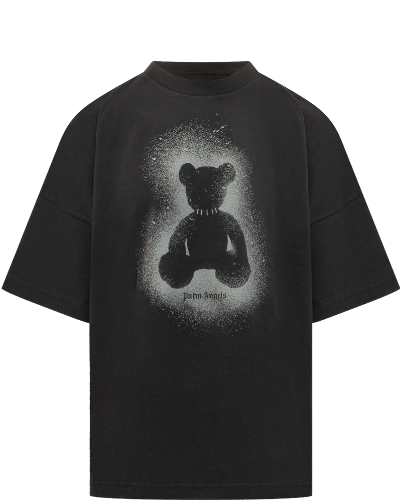 Оригінальна T-Shirt With Spray Effect Bear Print Palm angels