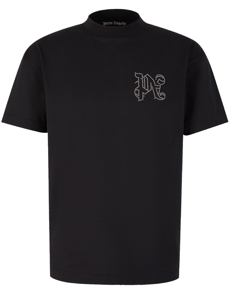 Monogram Cotton T-Shirt Palm angels оригінал – Купити в Україні
