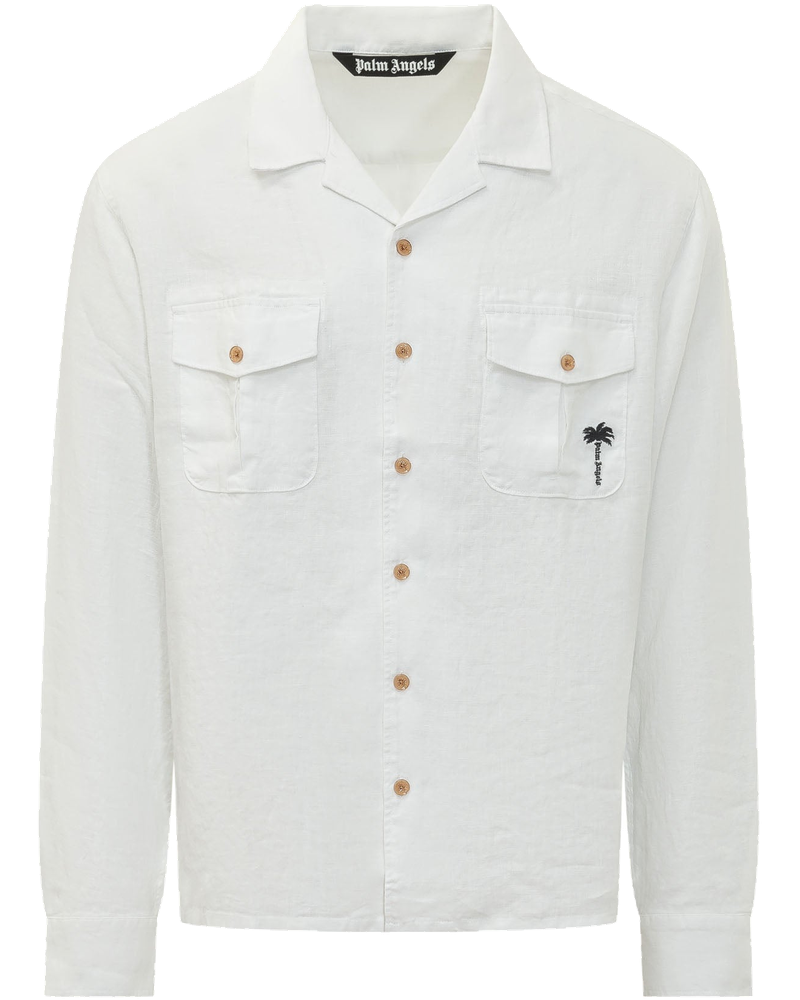 Long Sleeve Shirt With Collar And Pockets With Logo Palm angels – Гарантія оригінальності