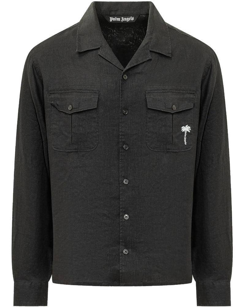 Long Sleeve Shirt With Collar And Pockets With Logo Palm angels – Гарантія оригінальності