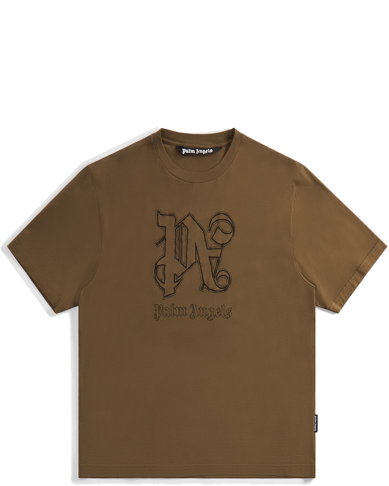 Оригінальна Monogram Statement Tee Brown Palm angels
