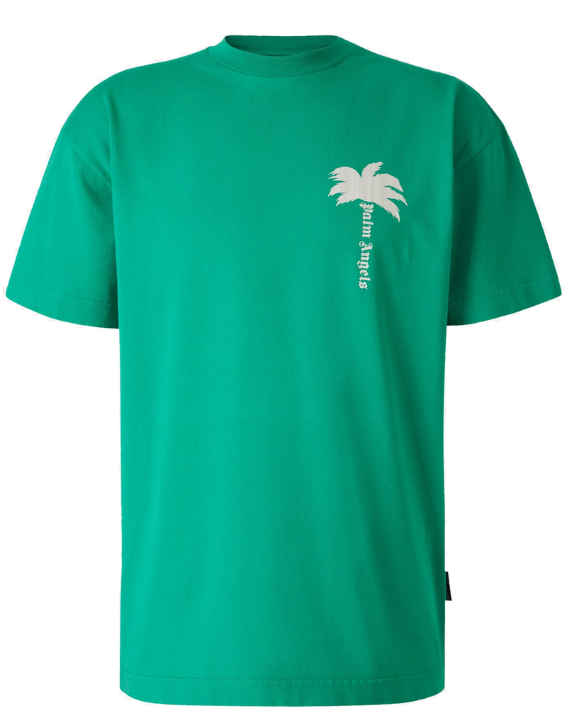 Оригінальна Printed Cotton T-Shirt Palm angels