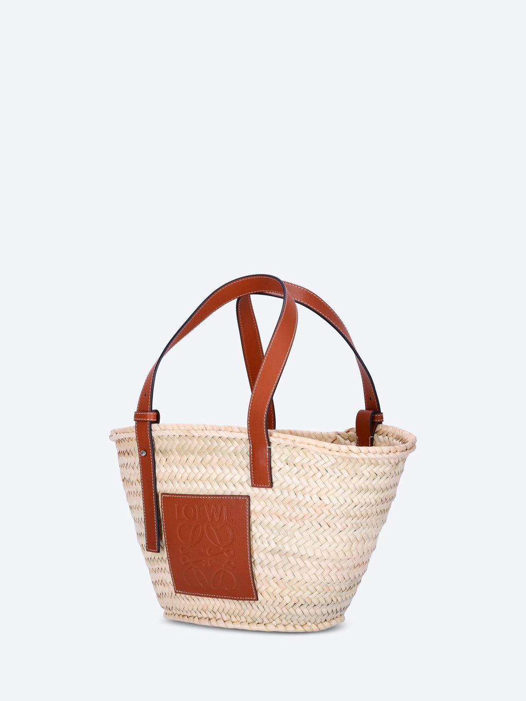 Palm Leaf Leather Classic Basket Medium Loewe – Гарантія оригінальності – вид ззаду