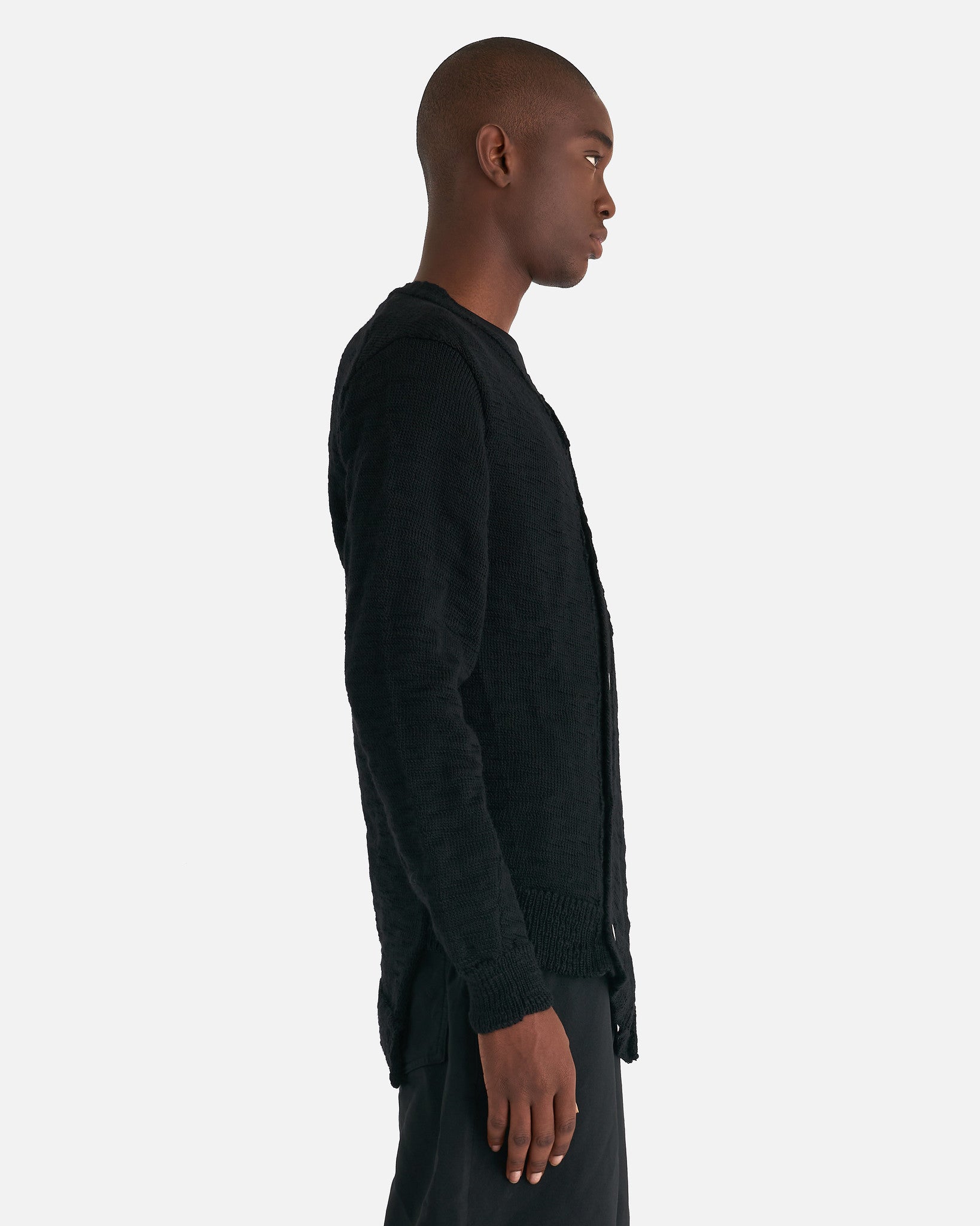 Paneled Cardigan In Black Comme des garcons – Гарантія оригінальності – вид ззаду