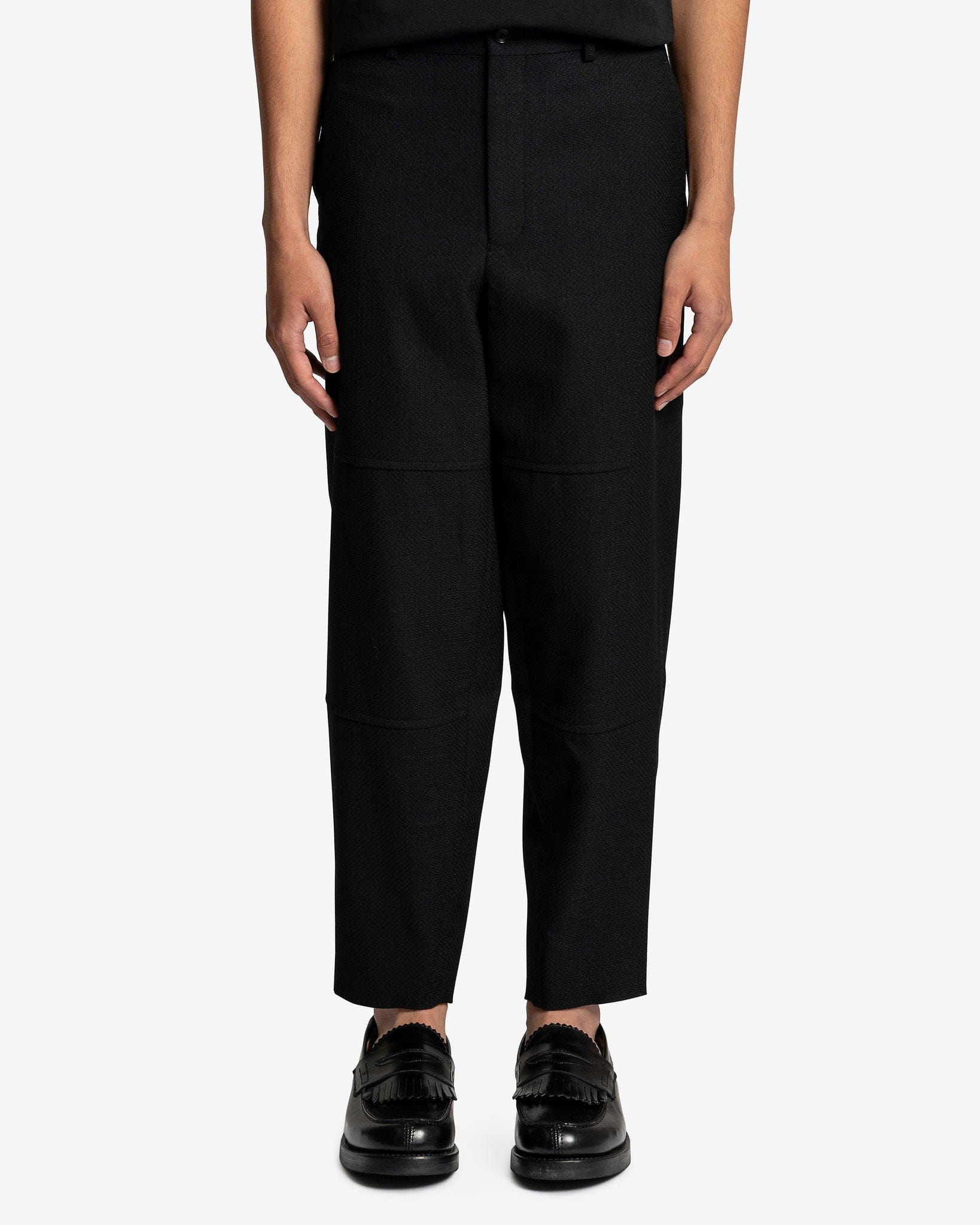 Paneled Detail Trousers In Black Comme des garcons – Гарантія оригінальності – боковий вид