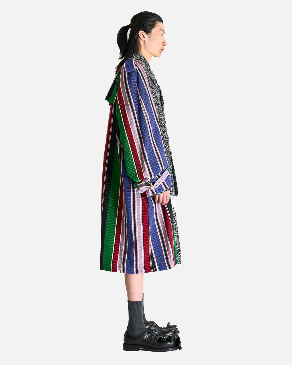 Оригінальна Paneled Patchwork Coat In Multi Comme des garcons – вид ззаду