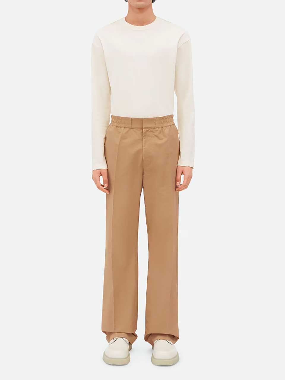 Wide Leg Technical Trousers Bottega veneta оригінал – Купити в Україні – боковий вид
