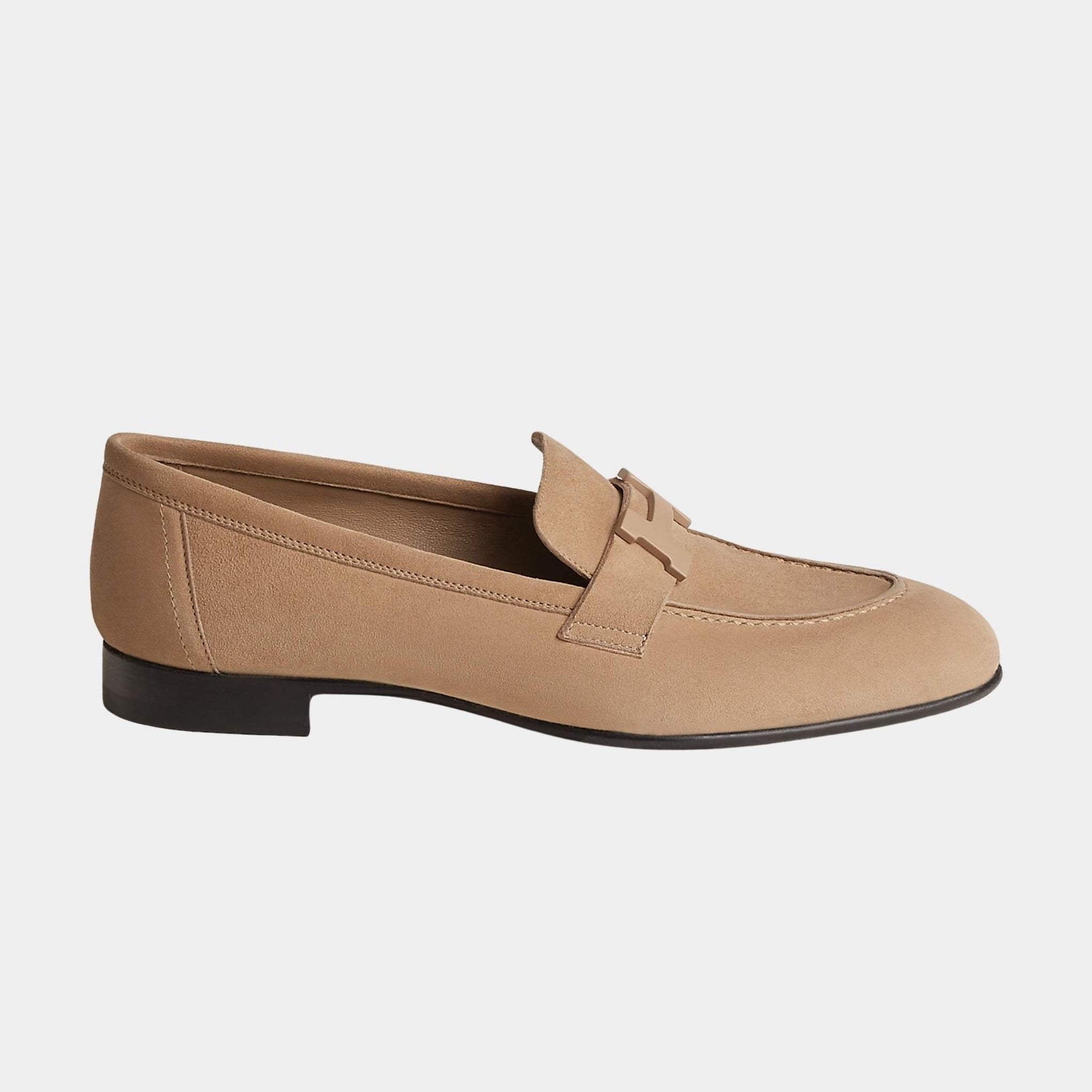 Paris Loafer In Suede Goatskin Women Hermes – Гарантія оригінальності – вид ззаду