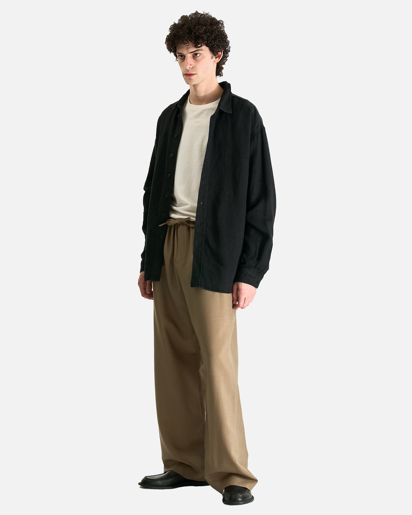 Penn Shirt In Black The row – Гарантія оригінальності – збільшений вид