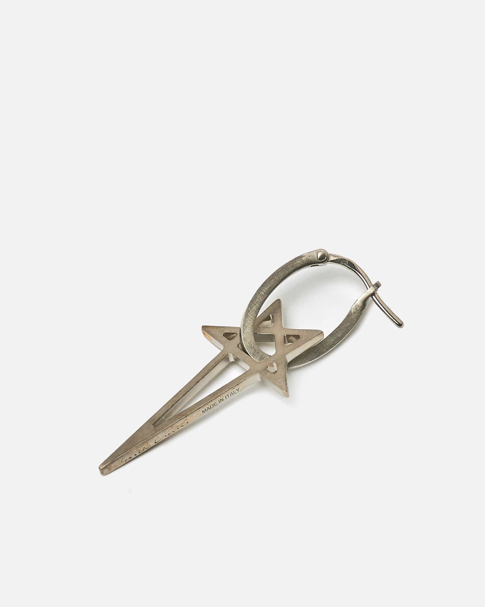 Pentagram Earring In Palladio Rick owens оригінал – Купити в Україні – збільшений вид - RICK OWENS