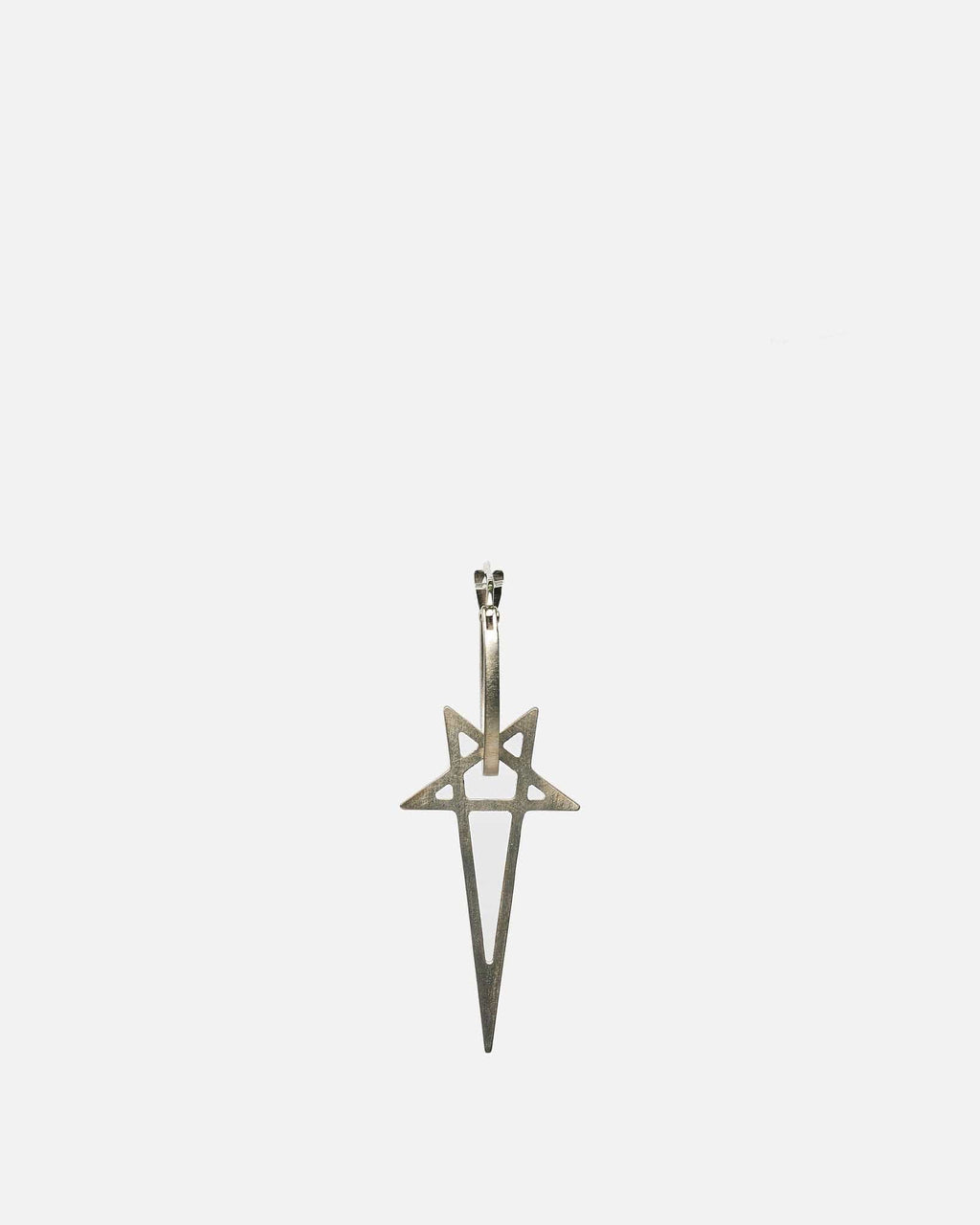 Pentagram Earring In Palladio Rick owens оригінал – Купити в Україні – боковий вид