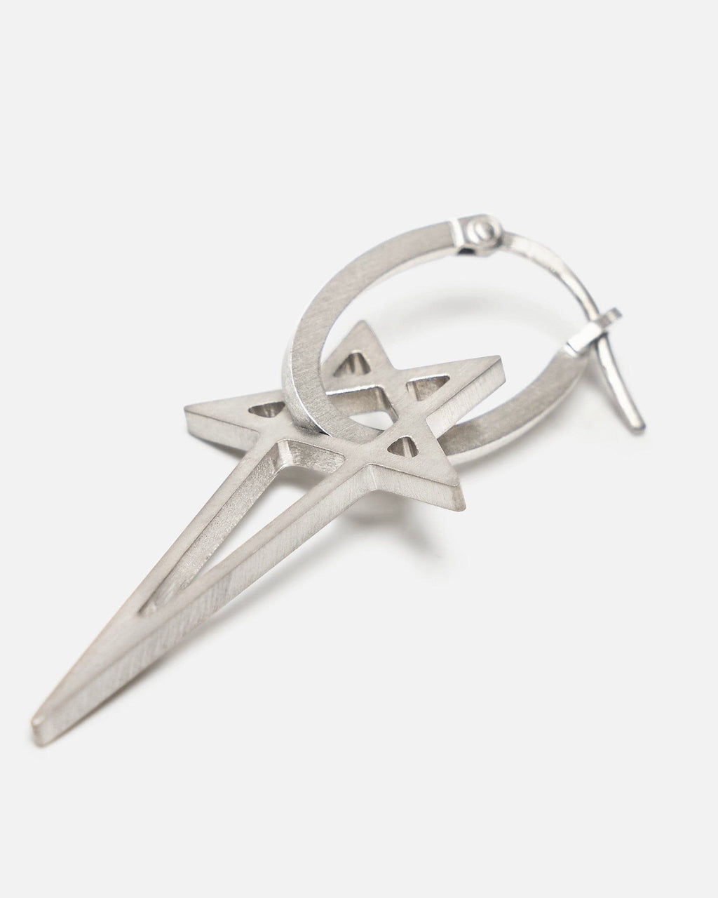 Pentagram Earring In Silver Rick owens оригінал – Купити в Україні – детальний вид