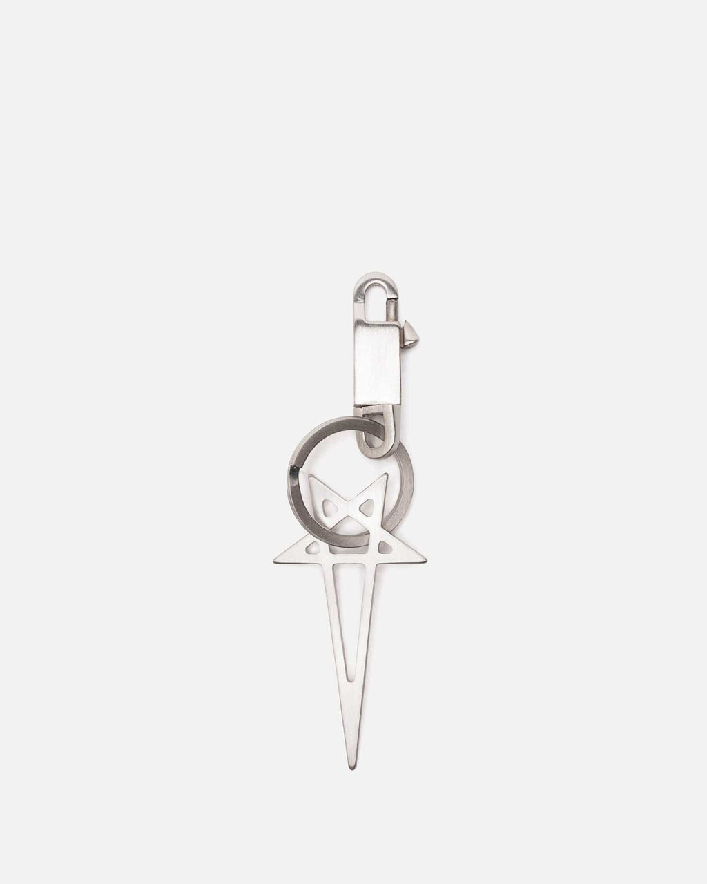Pentagram Keychain In Palladio Rick owens оригінал – Купити в Україні – боковий вид