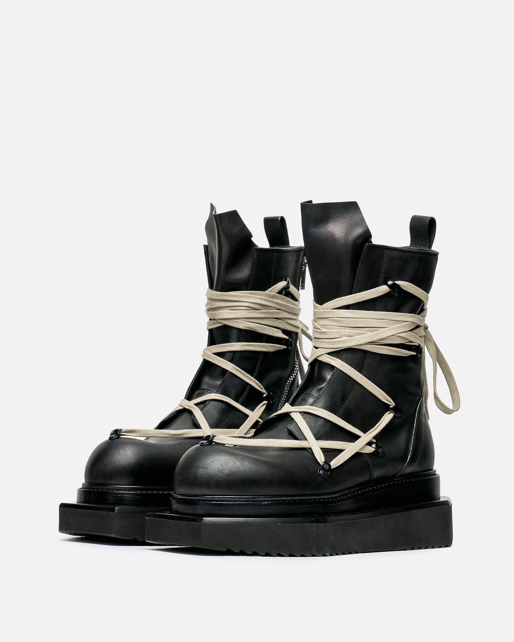 Оригінальна Pentalaced Turbo Cyclops In Black Rick owens – вид ззаду