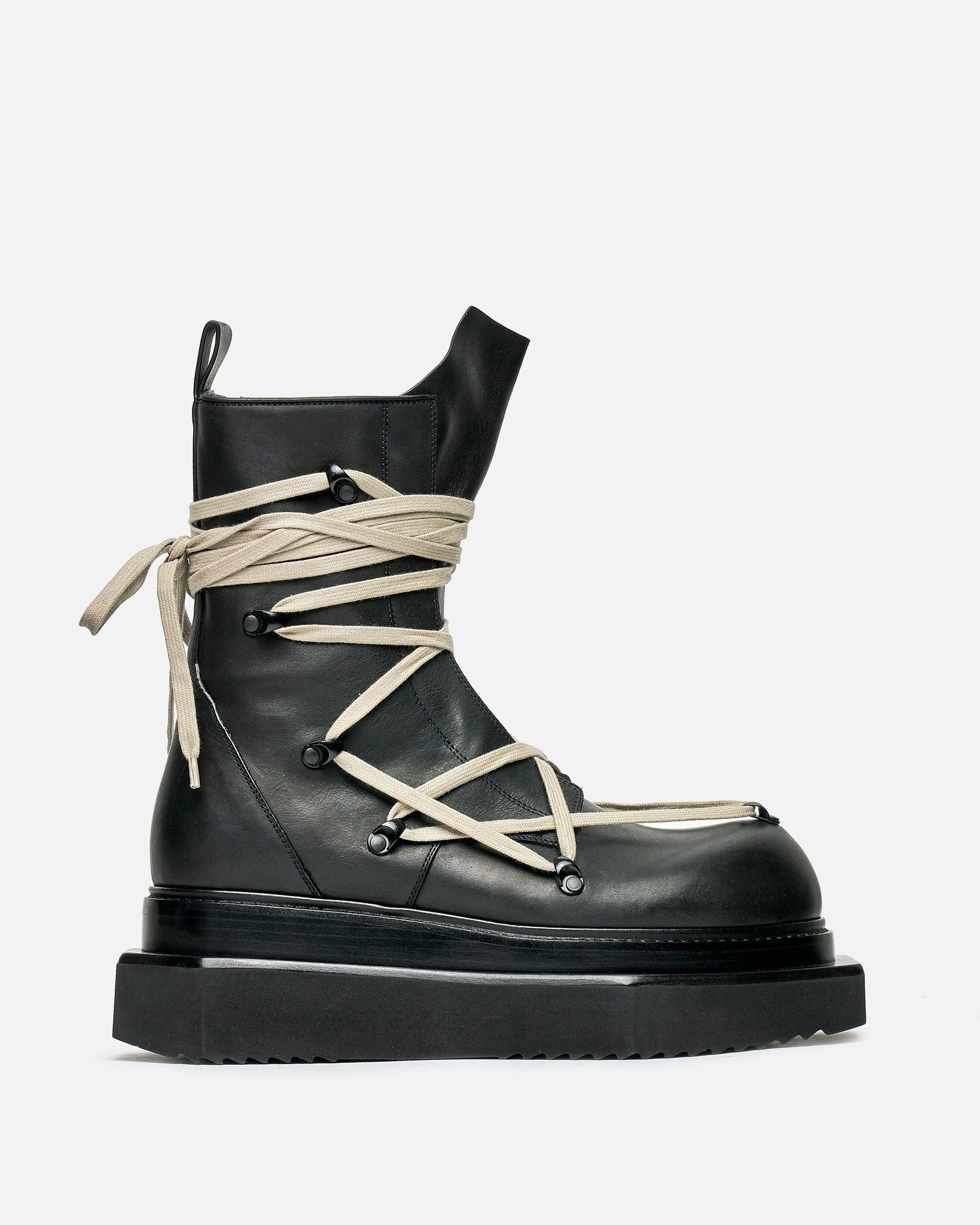 Оригінальна Pentalaced Turbo Cyclops In Black Rick owens – боковий вид